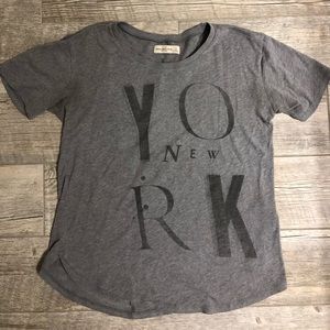 Abercrombie & Fitch grey NY shirt